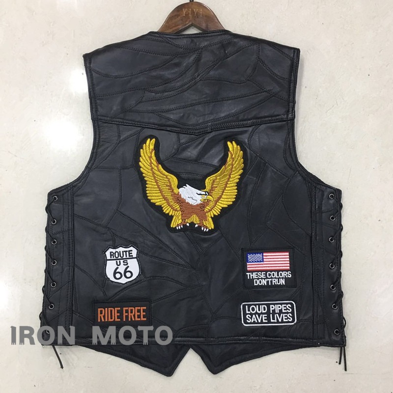 Leather Work Jacket - Rompi Motor Baru Pria Cafe Moto