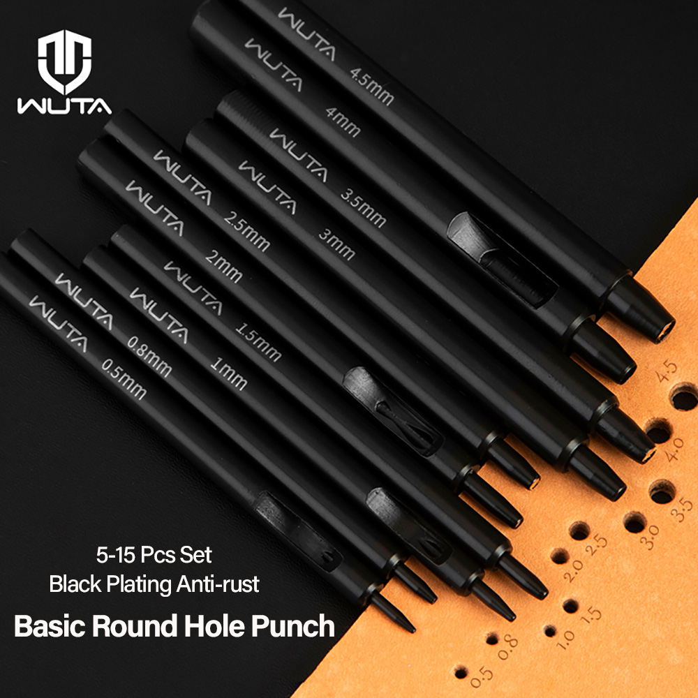 Leather Work Organiser - WUTA 5-15Pcs Set Alat Pelubang Kulit