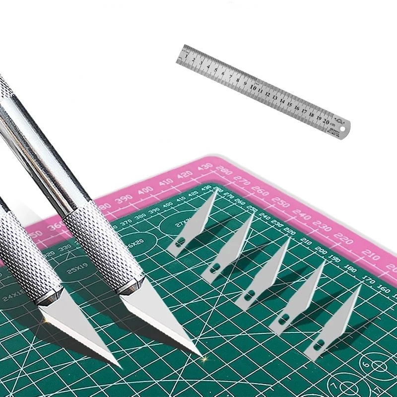 Leatherwork Ruler - Alas Potong A3 / Set Pisau