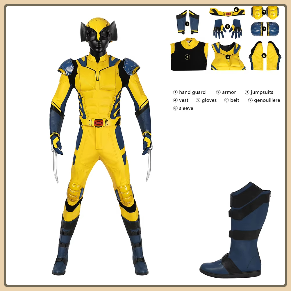 Leather Work Pants - Sepatu kostum Disfraz Cosplay Wolf Logan