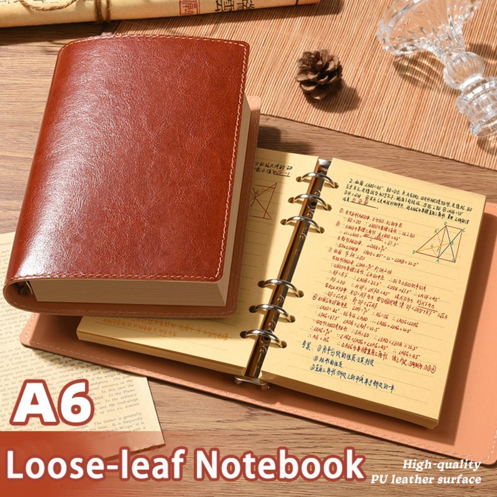 Leather Work Notebook - Buku Catatan A5/A6 Baru, Jurnal Perjalanan
