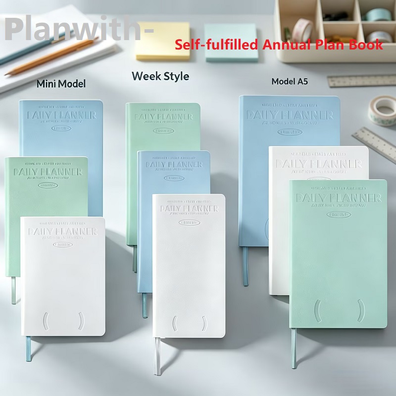 Leather Work Notebook - Buku Agenda Harian Mingguan & Bulanan
