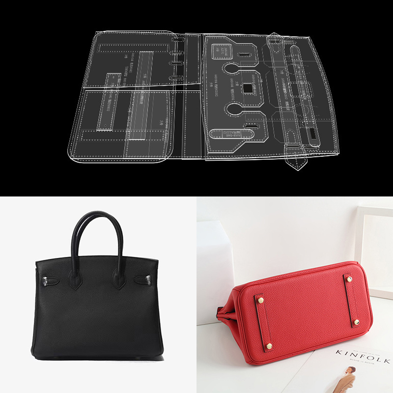 Leatherwork Patterns - Tas bahu templat kulit akrilik baru