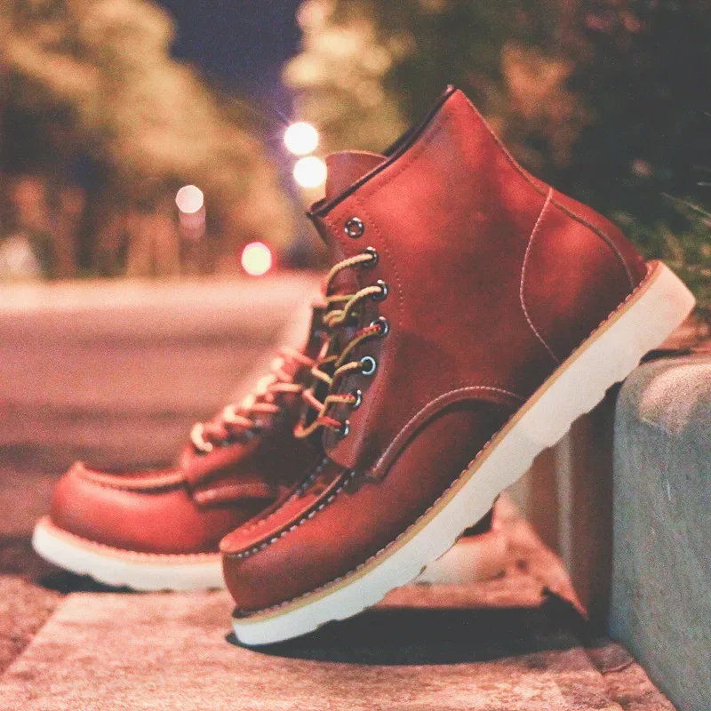 Leather Work Organiser - Sepatu Bot Pria Kulit Asli Sepatu