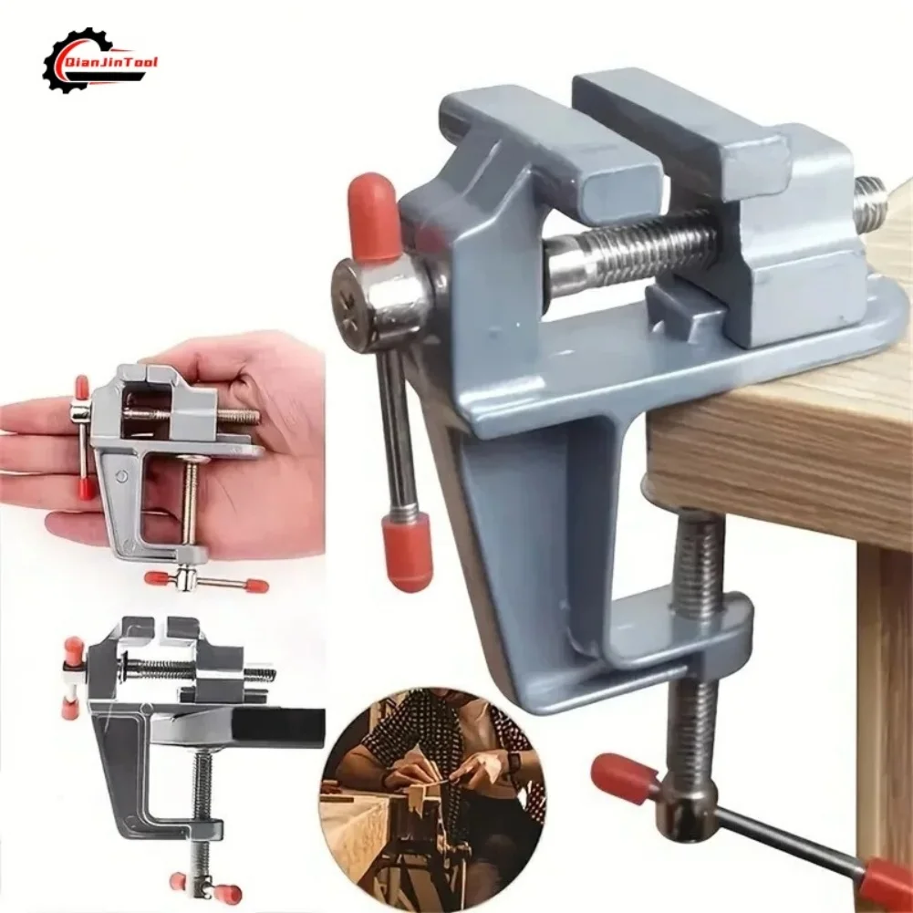 Leatherwork Hobby - Penjepit Meja Mini, Penjepit Aluminium Kecil