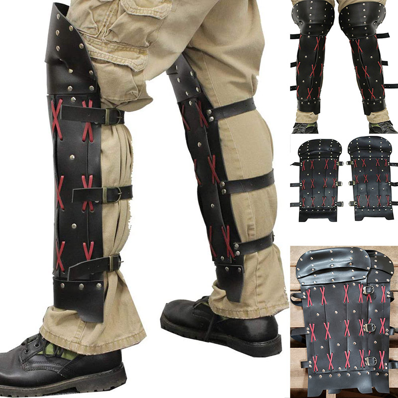Leather Work Pants - Pelindung Kaki Samurai Abad Pertengahan Bergaya