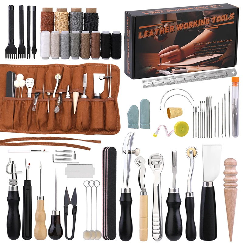 Leather Work Organiser - KRABALL Kit Alat Kerajinan Kulit Profesional