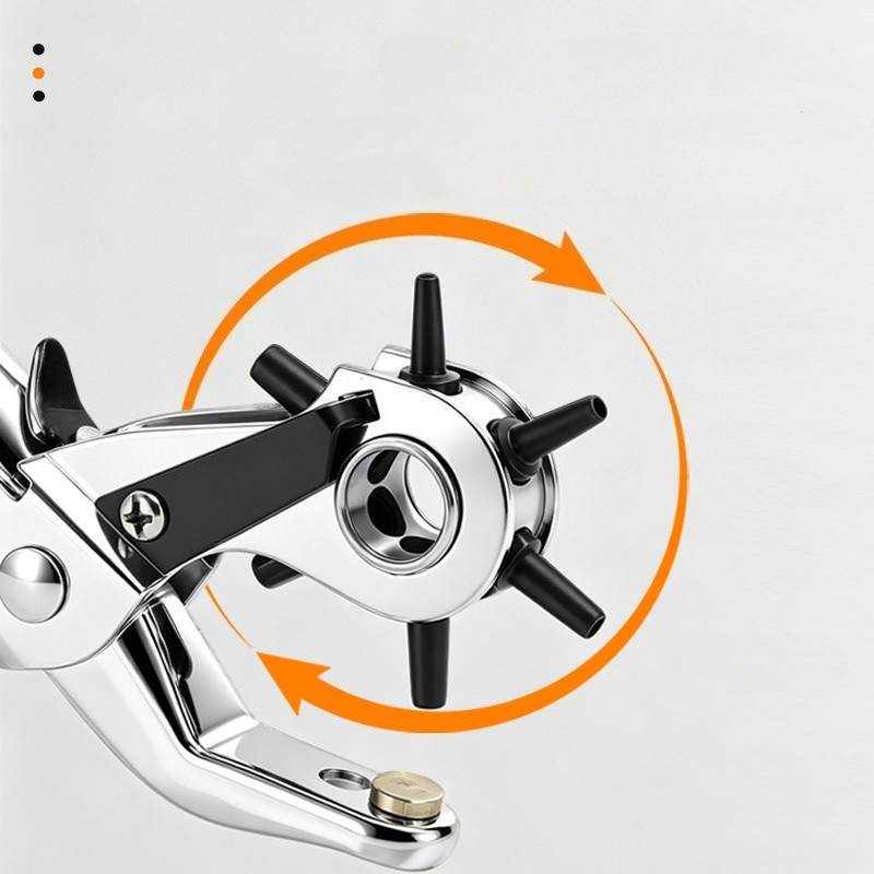 Tang Pembuat Lubang Kulit 9 In - Leather Punch Revolving ulasan dan harga