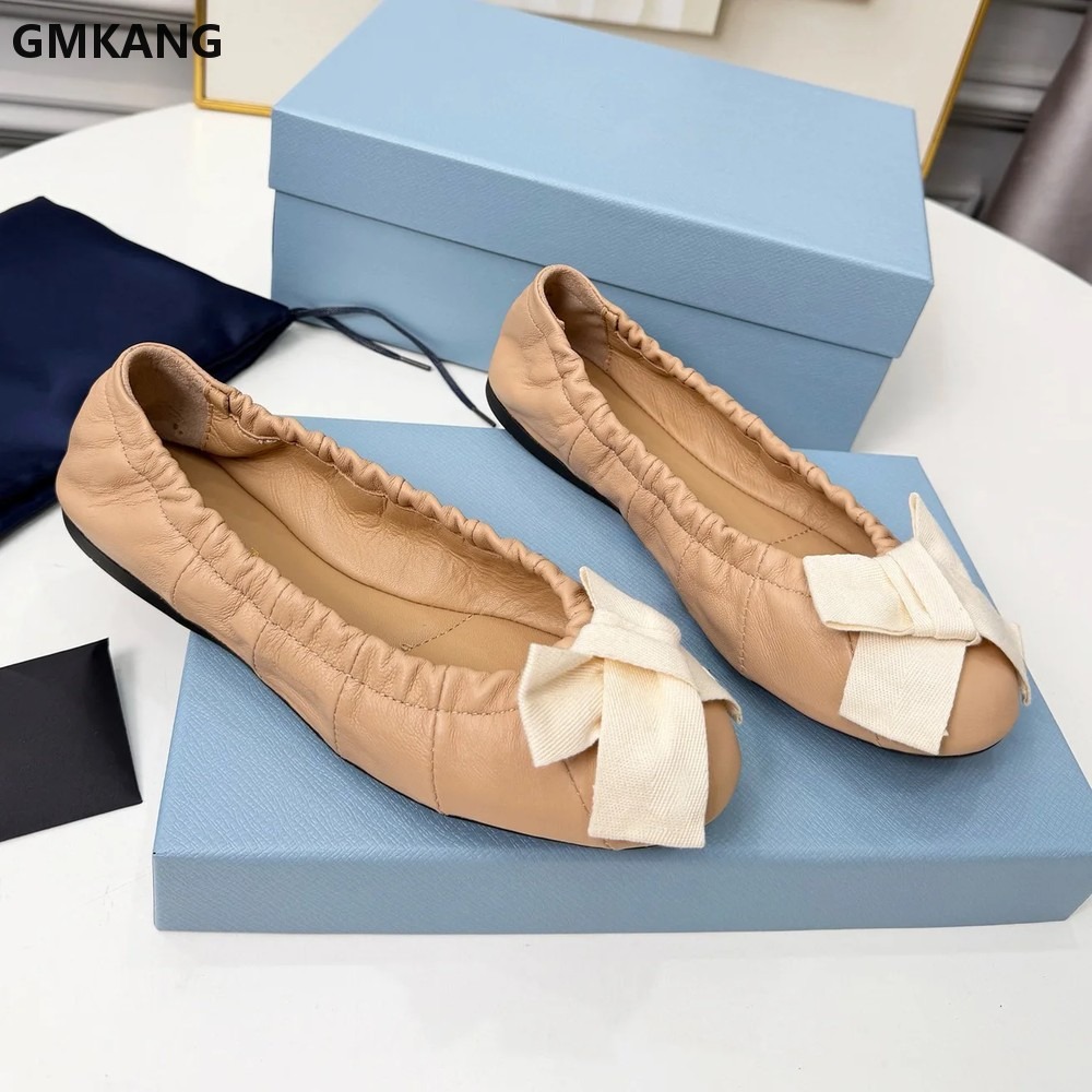 Sepatu Flat Balet Wanita denga - Leather Work Flats Women ulasan dan harga