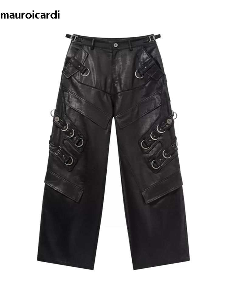 Mauroicardi celana motor kulit - Leather Work Pants ulasan dan harga