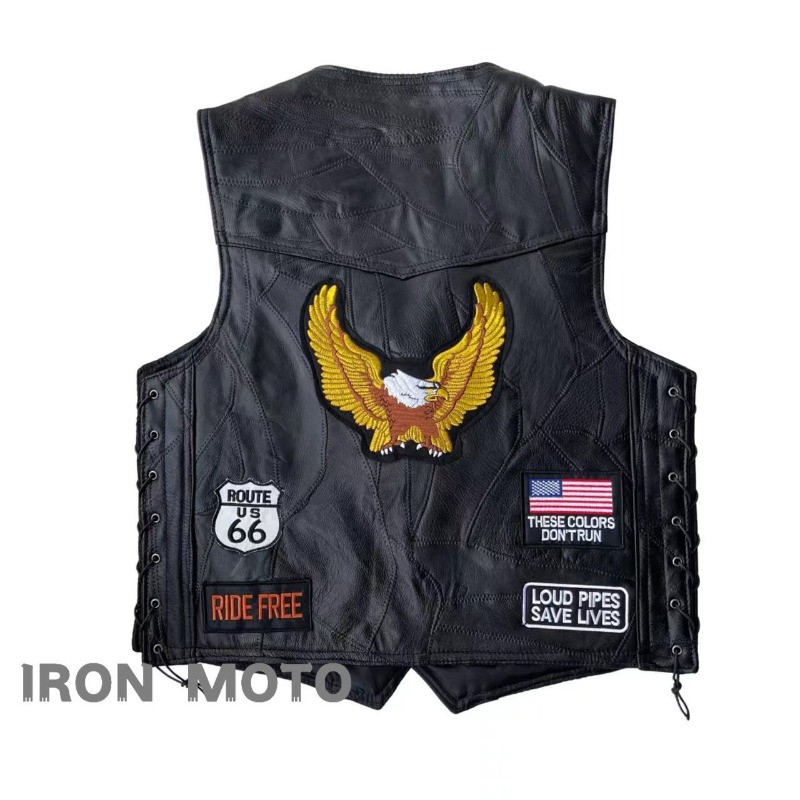 Rompi Motor Baru Pria Cafe Mot - Leather Work Jacket ulasan dan harga