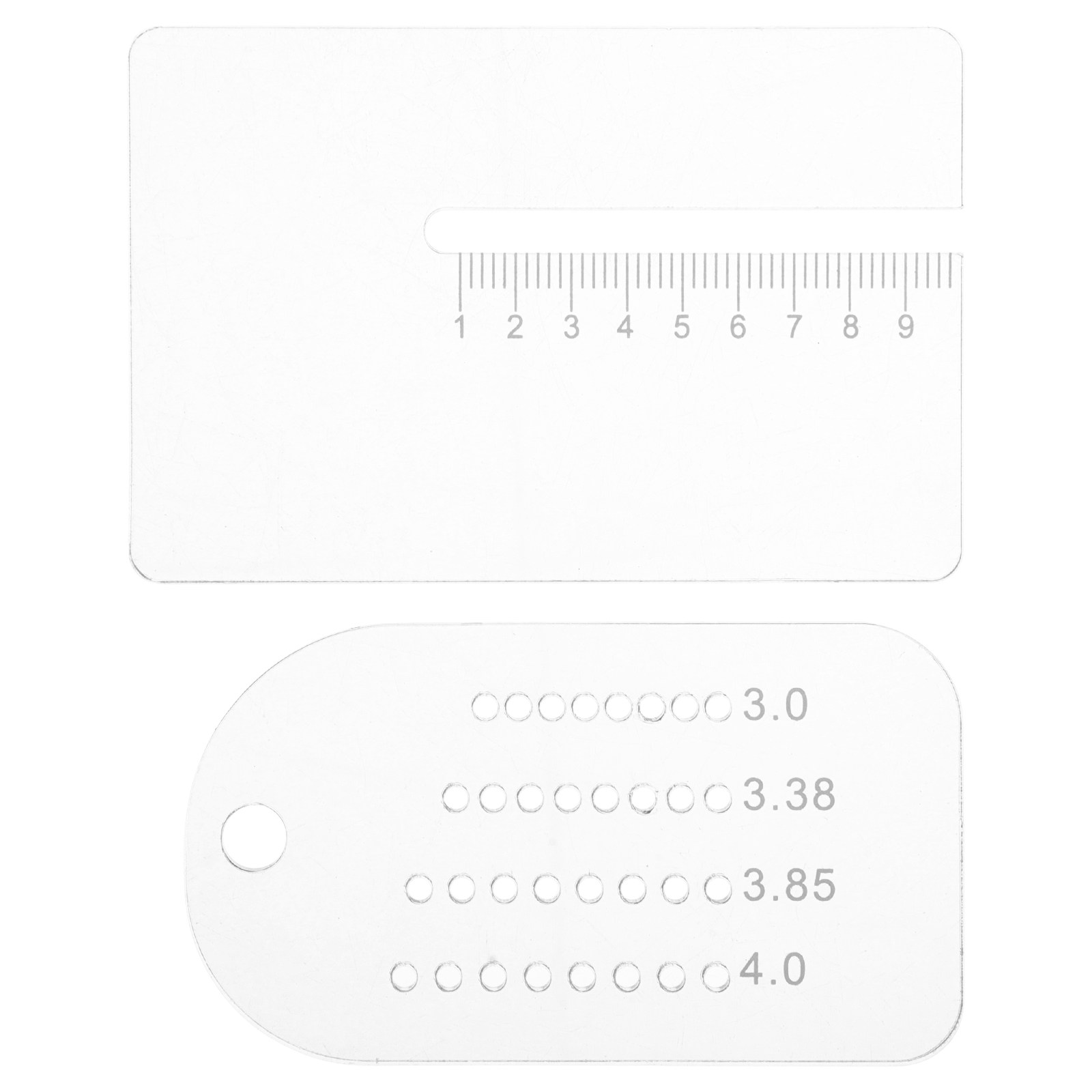 2Pcs Penggaris Jarak untuk Ker - Leatherwork Ruler ulasan dan harga