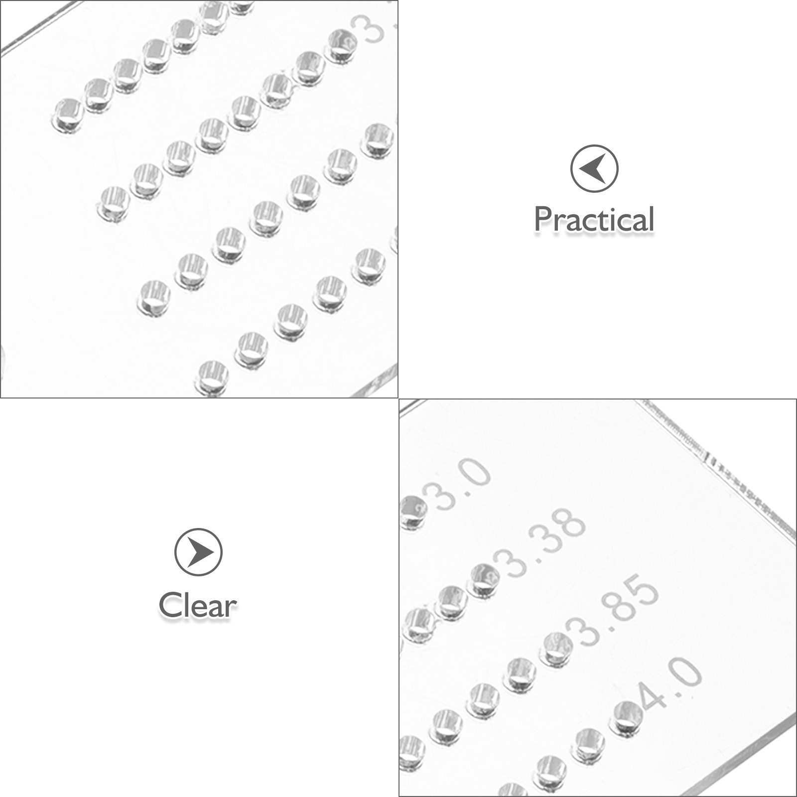 2Pcs Penggaris Jarak untuk Ker - Leatherwork Ruler ulasan dan harga