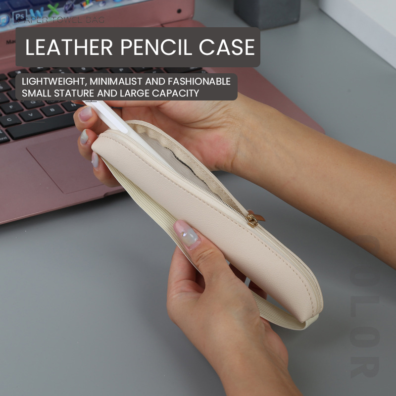 Tempat pena kulit Pu, tempat p - Leather Work Notebook ulasan dan harga
