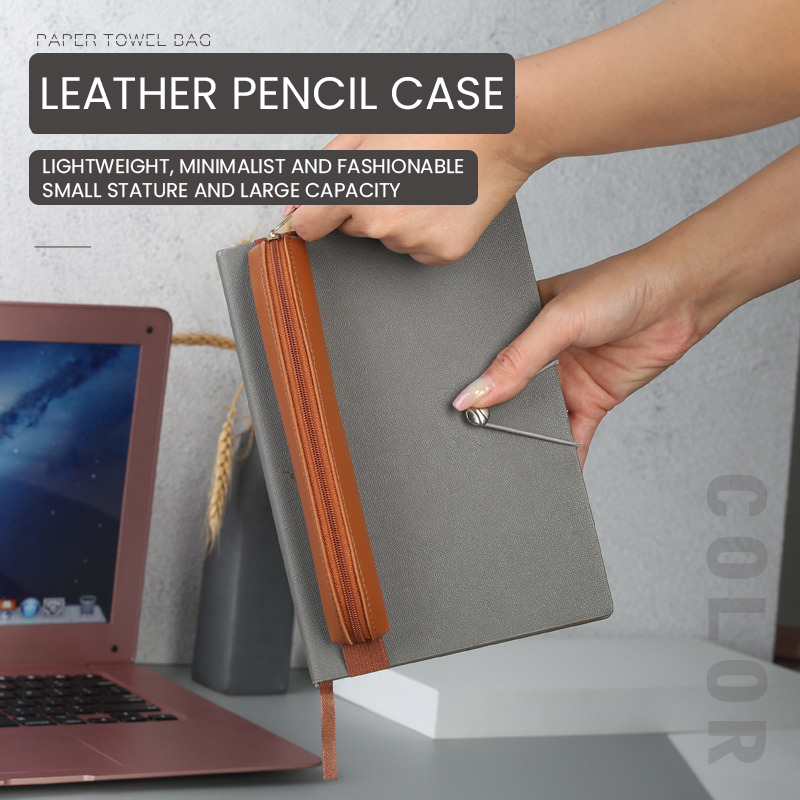 Tempat pena kulit Pu, tempat p - Leather Work Notebook ulasan dan harga