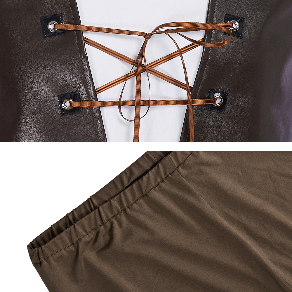 Kostum Cosplay Shrek Topi Hija - Leather Work Pants ulasan dan harga