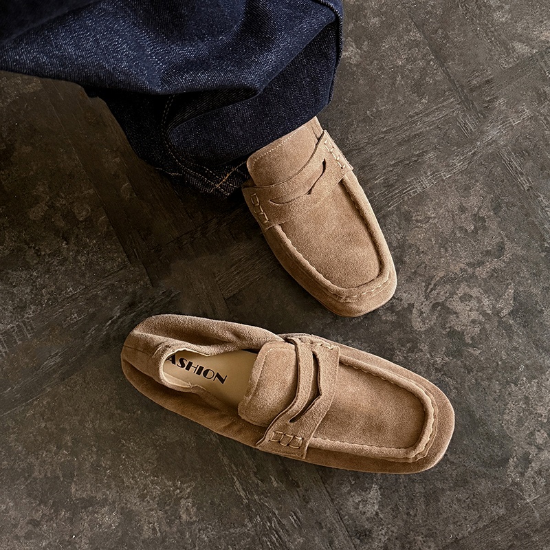 Sepatu Flat Wanita Musim Semi  - Leather Work Flats Women ulasan dan harga