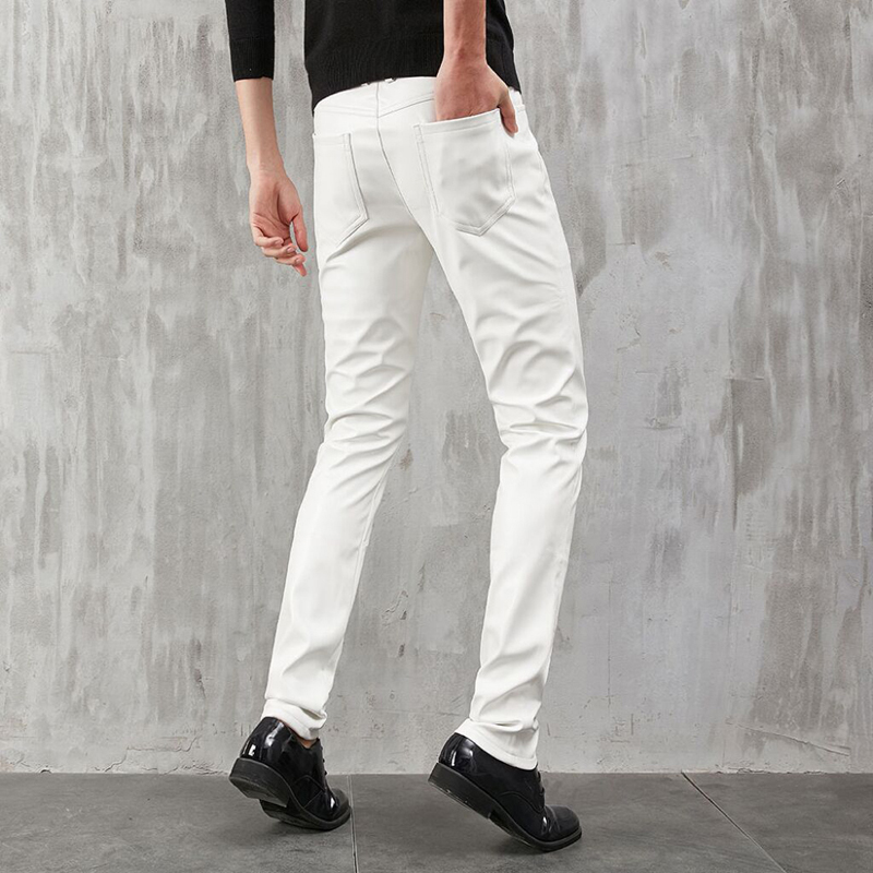Celana kulit ketat pria, celan - Leather Work Pants ulasan dan harga