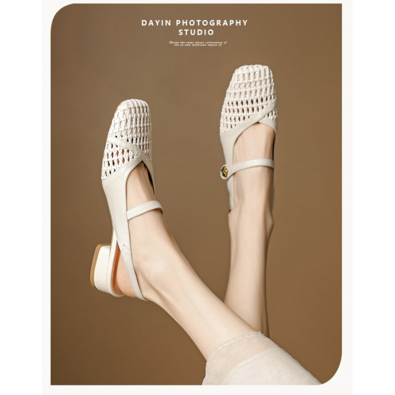 Sandal Wanita Tertutup, Anyama - Leather Work Flats Women ulasan dan harga