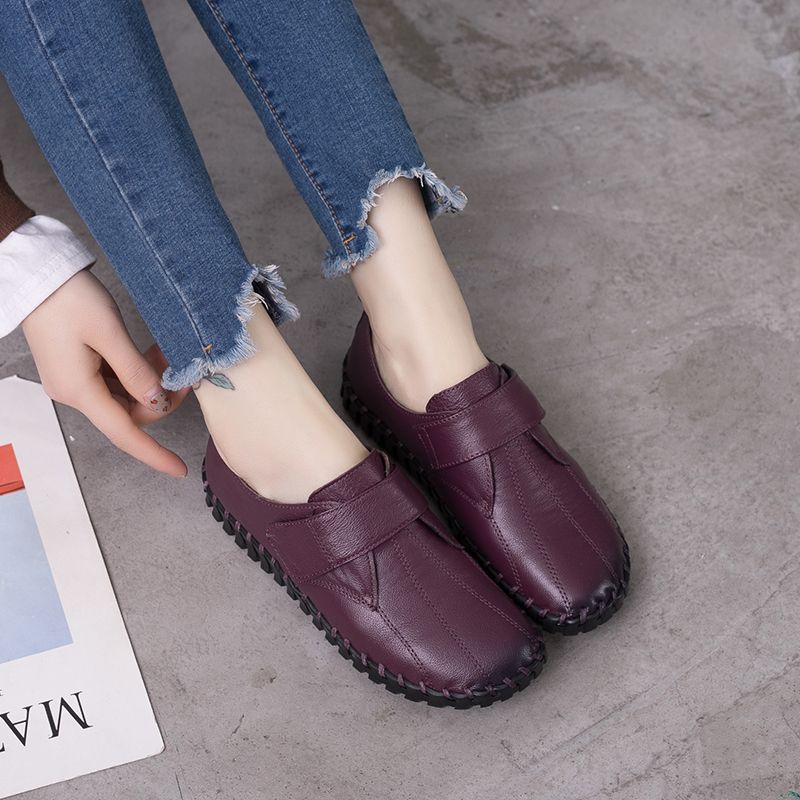 Sepatu kulit asli wanita, Kasu - Leather Work Flats Women ulasan dan harga