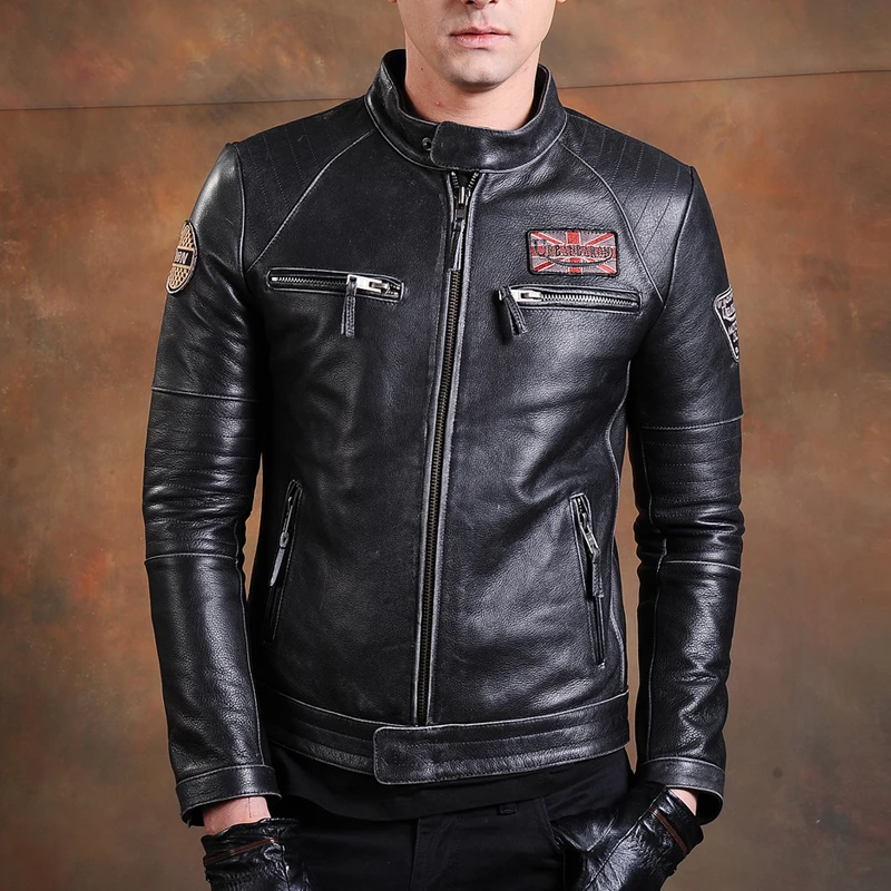 Jaket kulit asli untuk pria, j - Leather Work Jacket ulasan dan harga