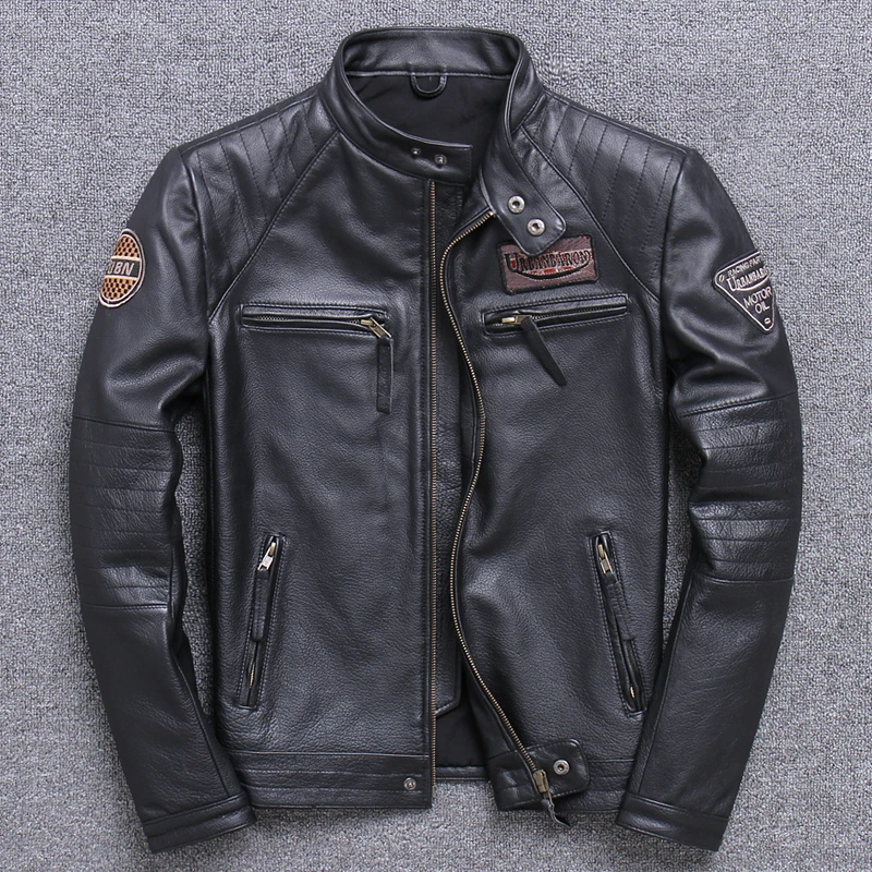 Jaket kulit asli untuk pria, j - Leather Work Jacket ulasan dan harga