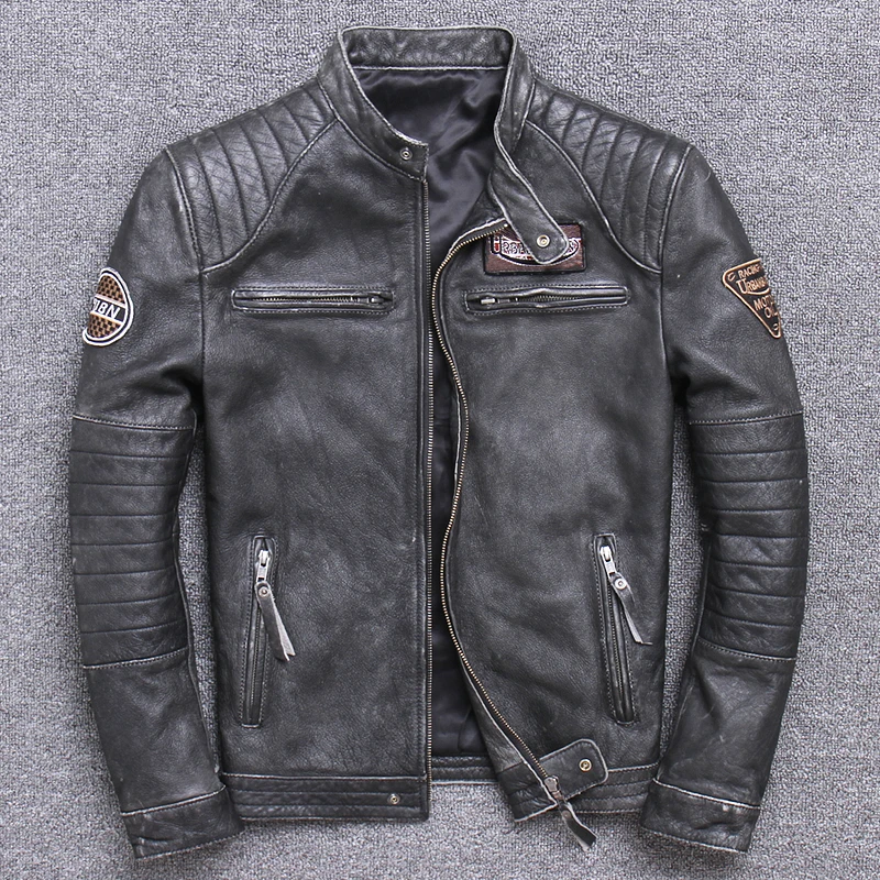 Jaket kulit asli untuk pria, j - Leather Work Jacket ulasan dan harga