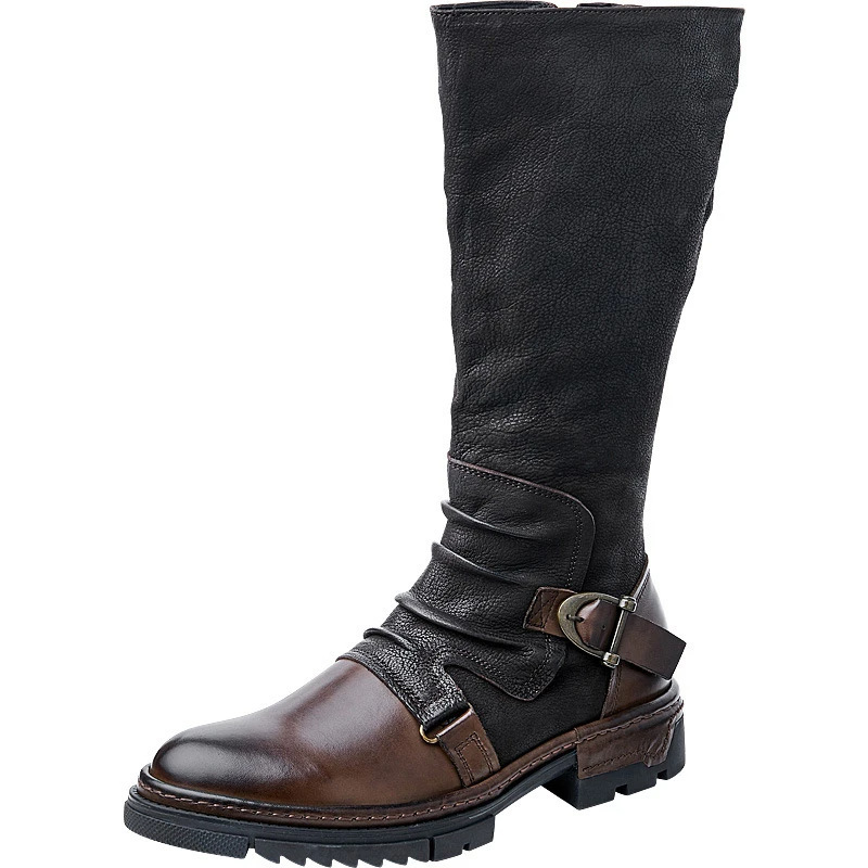 Sepatu Kulit PU Retro Abad Per - Leather Work Pants ulasan dan harga