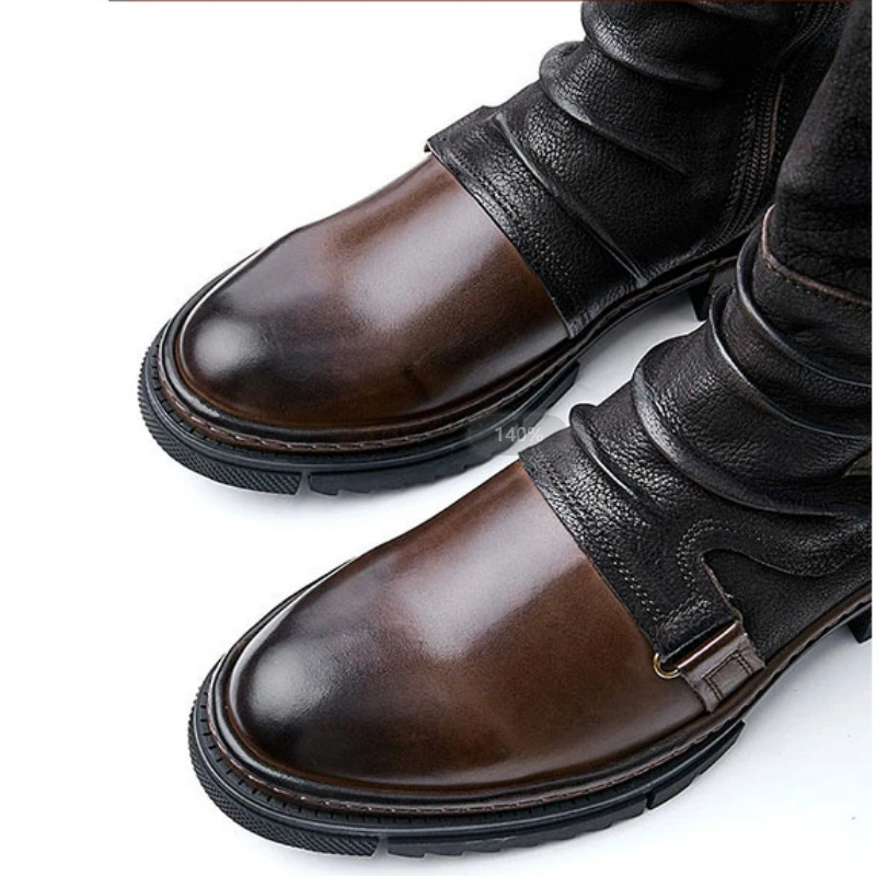 Sepatu Kulit PU Retro Abad Per - Leather Work Pants ulasan dan harga