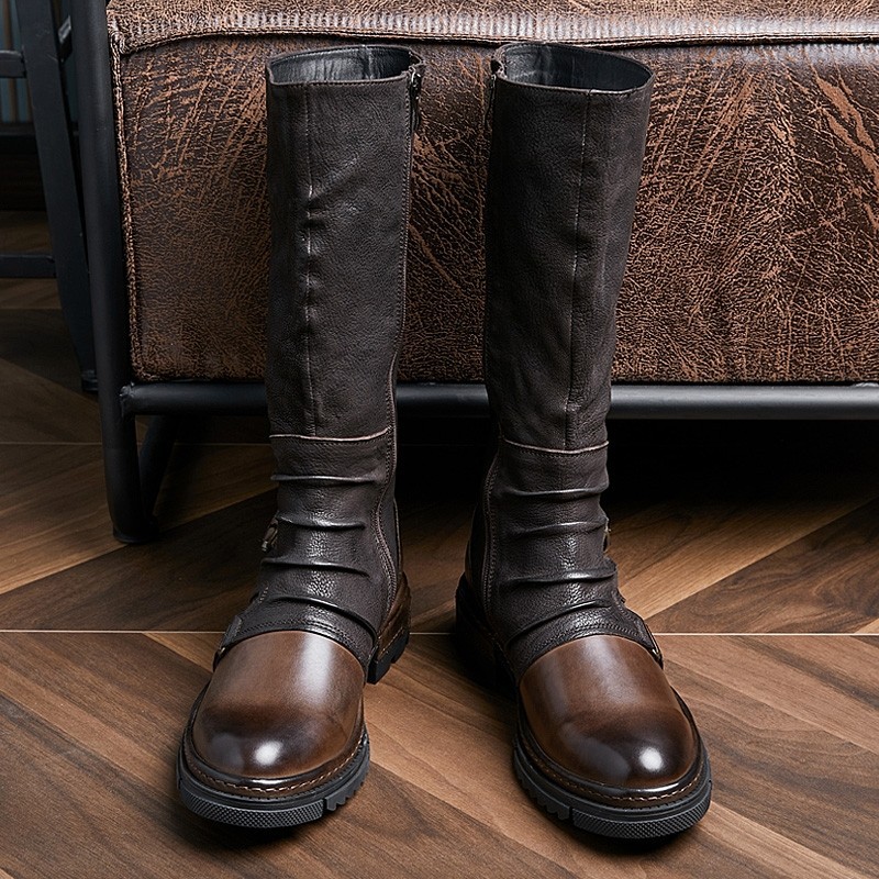 Sepatu Kulit PU Retro Abad Per - Leather Work Pants ulasan dan harga