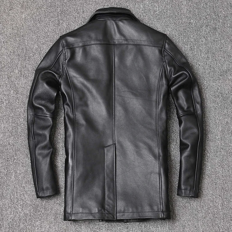 Jaket kulit asli pria, jaket k - Leather Work Jacket ulasan dan harga
