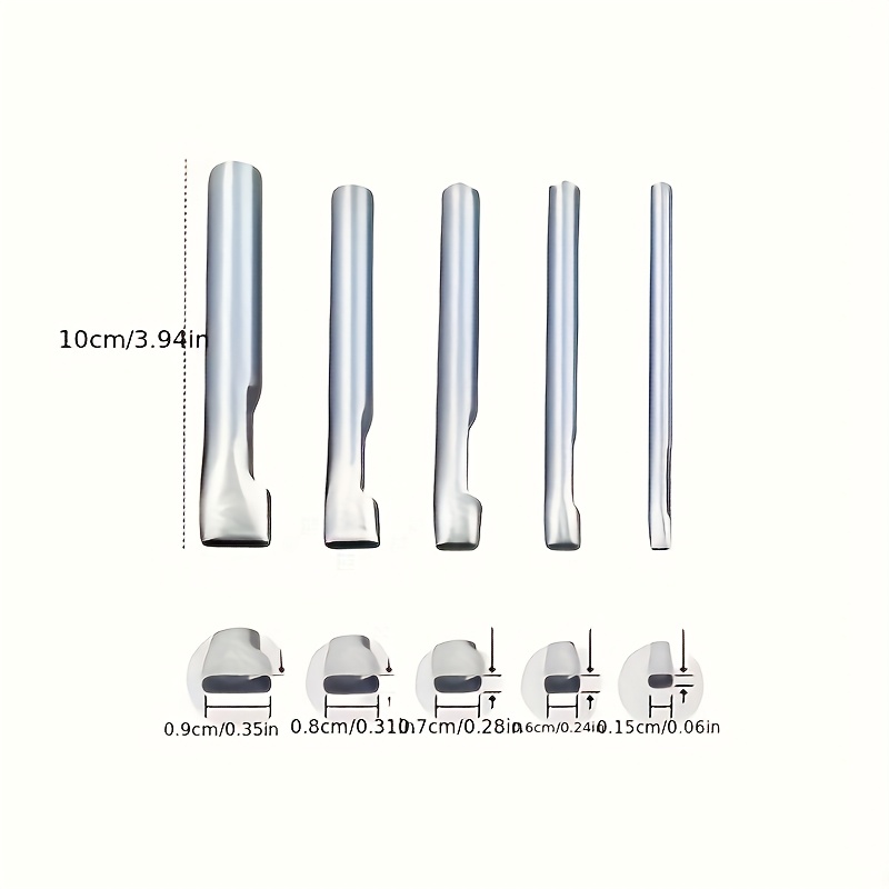 5pcs Alat Pembuat Lubang Oval  - Leather Punch Revolving ulasan dan harga