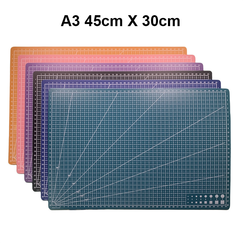 Set Alas Potong PVC A3/A4/A5,  - Leatherwork Ruler ulasan dan harga