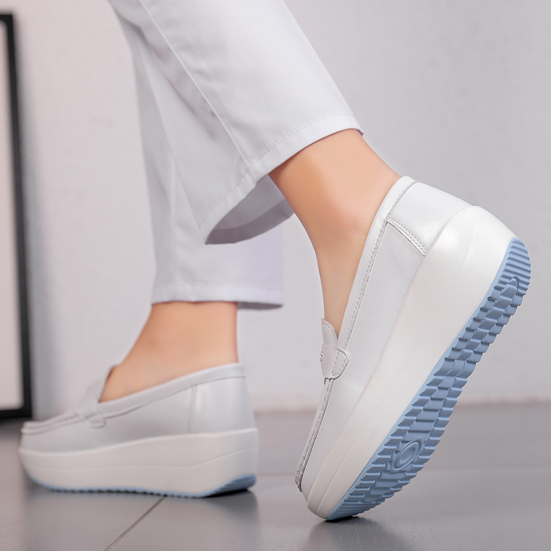 STRONGSHEN sepatu Wedges Platf - Leather Work Flats Women ulasan dan harga