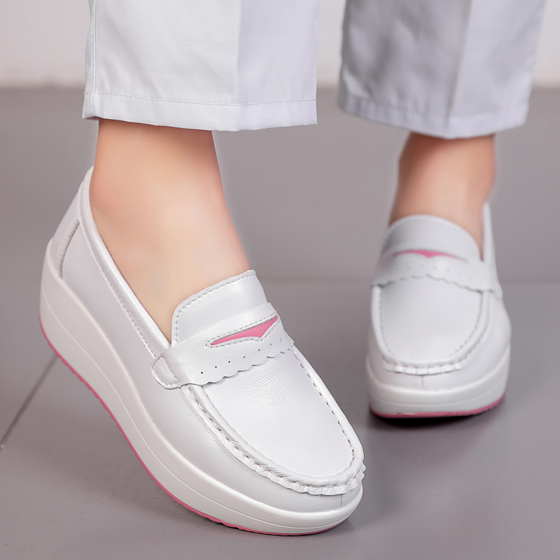 STRONGSHEN sepatu Wedges Platf - Leather Work Flats Women ulasan dan harga