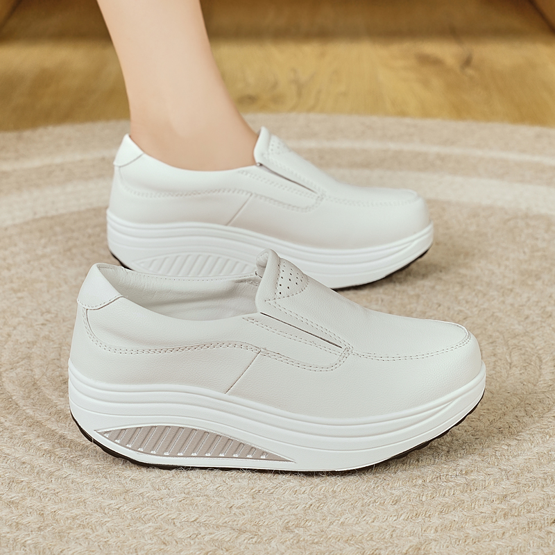 Sepatu Wanita Musim Semi Kulit - Leather Work Flats Women ulasan dan harga