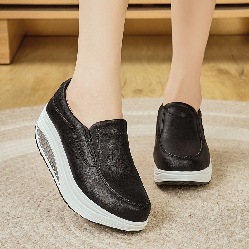 Sepatu Wanita Musim Semi Kulit - Leather Work Flats Women ulasan dan harga