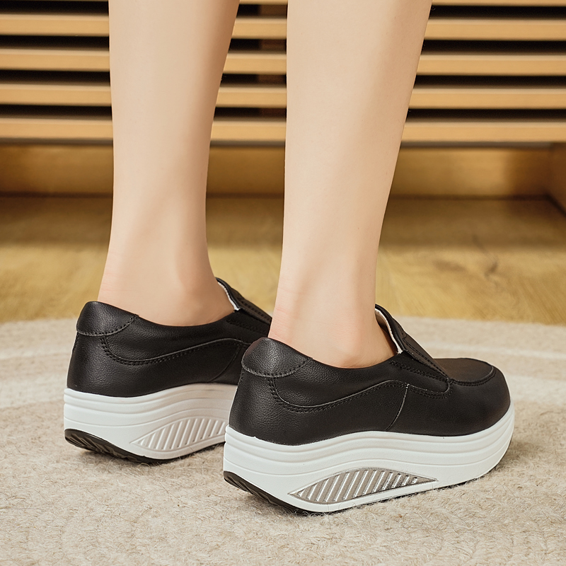 Sepatu Wanita Musim Semi Kulit - Leather Work Flats Women ulasan dan harga