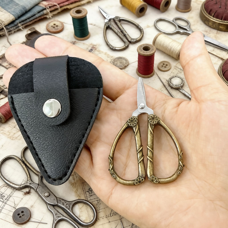 Gunting Mini Vintage Baja Taha - Leather Work In Art ulasan dan harga
