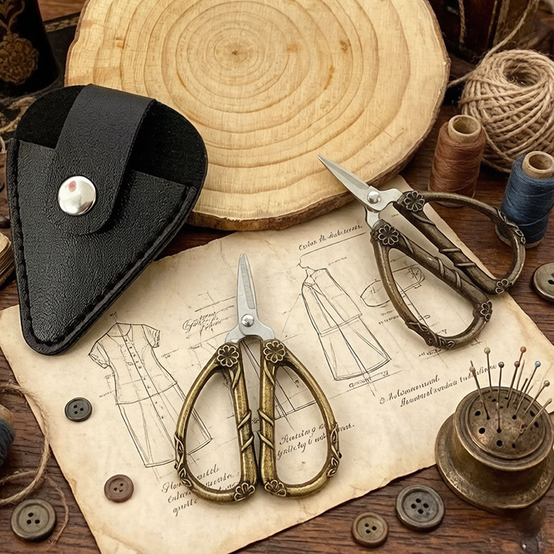 Gunting Mini Vintage Baja Taha - Leather Work In Art ulasan dan harga
