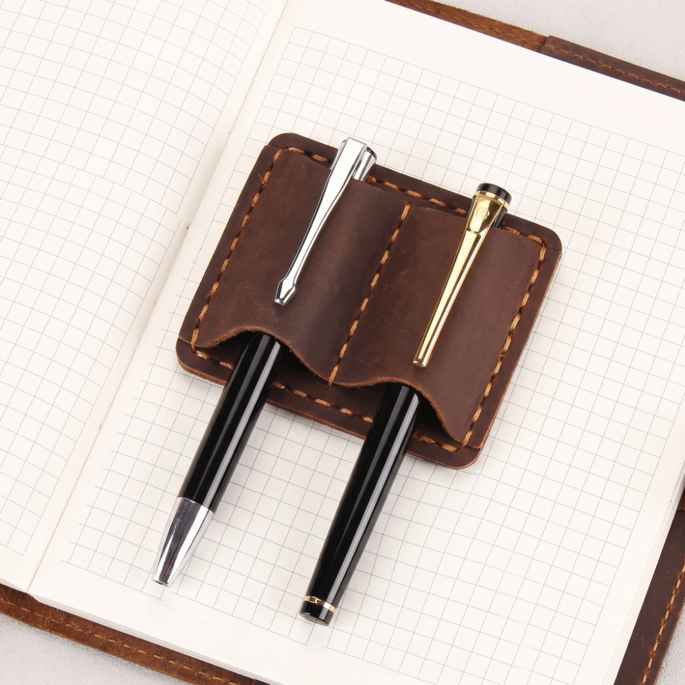 Tempat Pena Kulit Vintage Gand - Leather Work Notebook ulasan dan harga