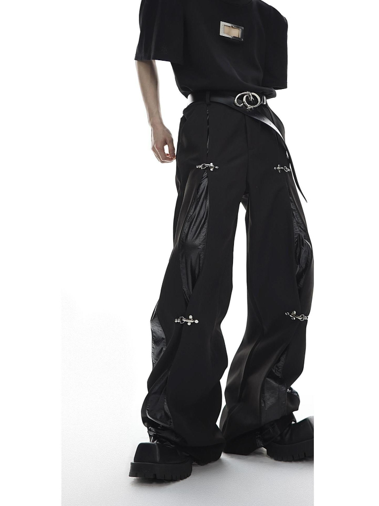 Celana Pria Harajuku Streetwea - Leather Work Pants ulasan dan harga