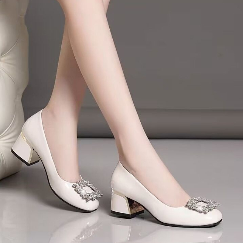 Sepatu Loafer Kulit Asli Wanit - Leather Work Flats Women ulasan dan harga