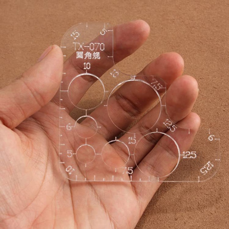 Penggaris Radius Akrilik Bentu - Leatherwork Ruler ulasan dan harga