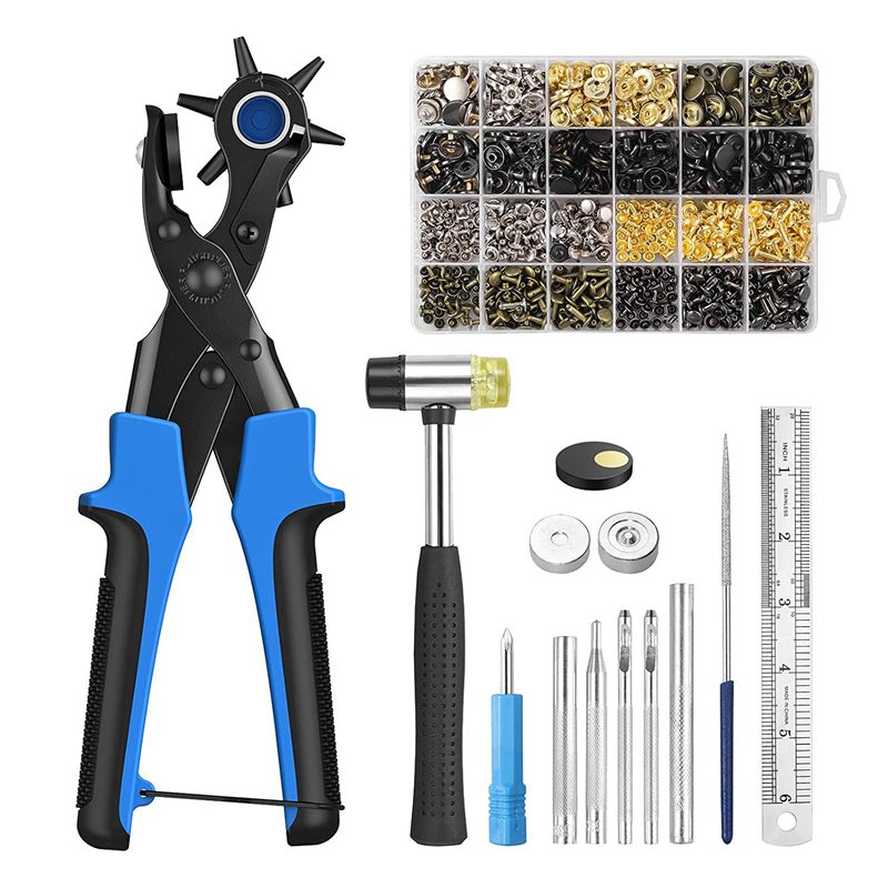 Alat Pelubang Kulit Baru, Set  - Leather Punch Revolving ulasan dan harga