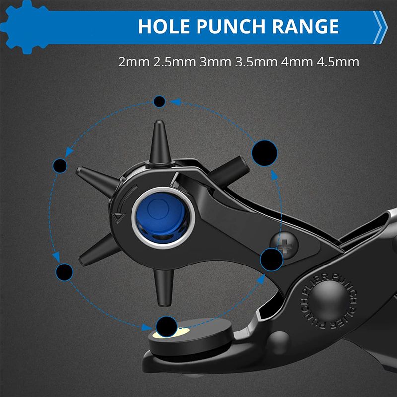 Alat Pelubang Kulit Baru, Set  - Leather Punch Revolving ulasan dan harga