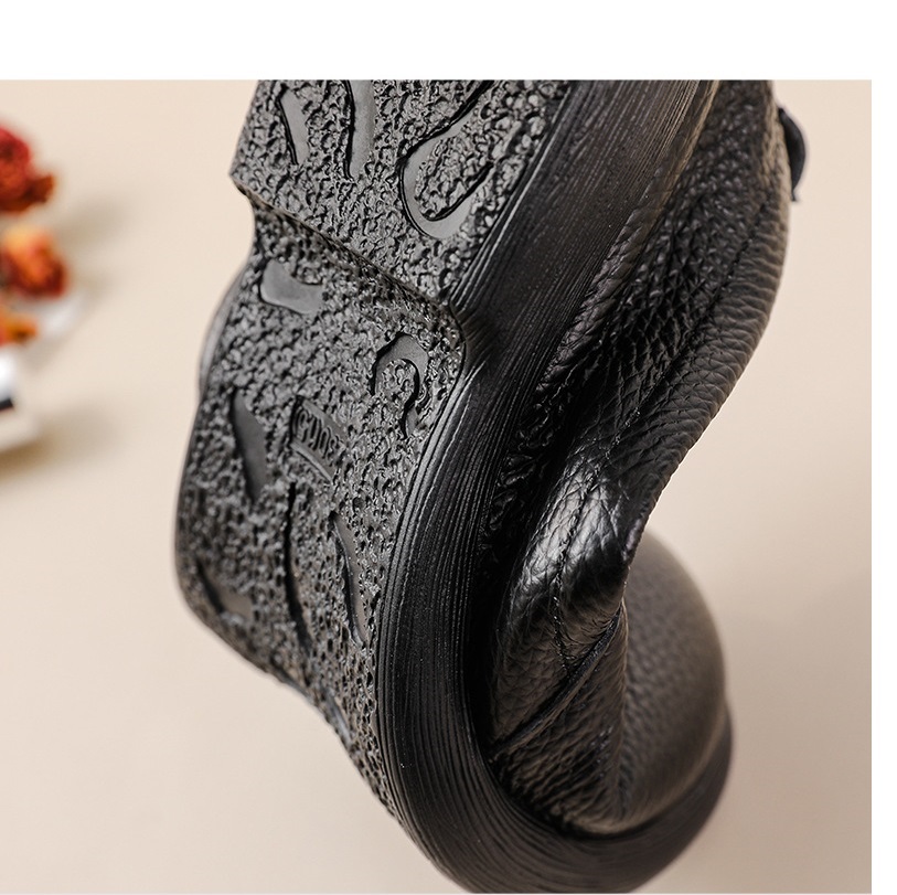 2025 sepatu pantofel kulit asl - Leather Work Flats Women ulasan dan harga