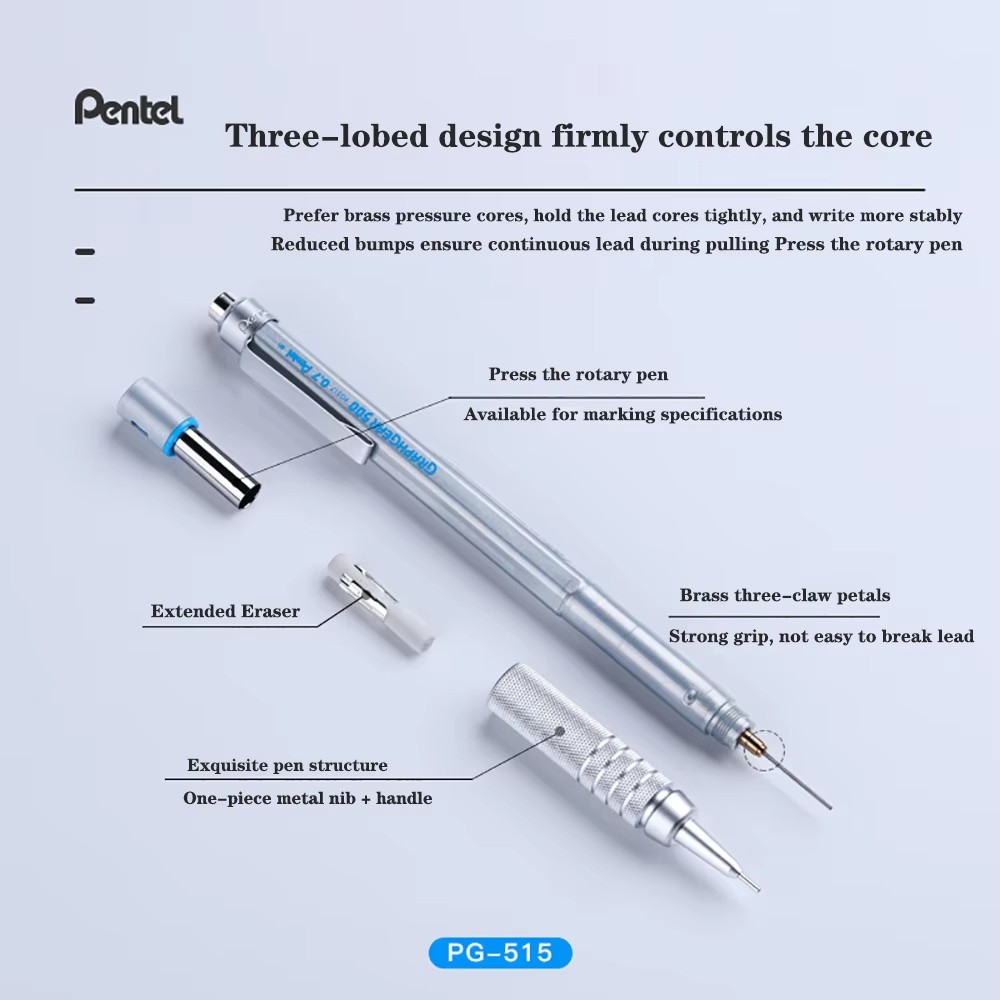 1 buah Pensil Mekanis Pentel G - Pentel Pen Graphgear ulasan dan harga