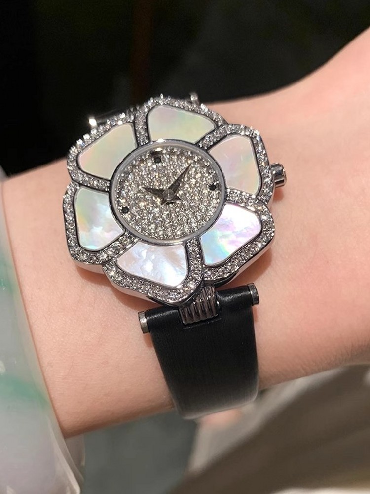 Jam tangan kuarsa berlian berk - Leatherwork Ideas ulasan dan harga
