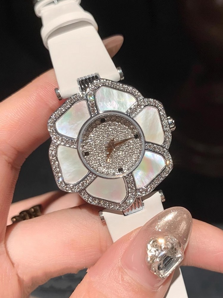 Jam tangan kuarsa berlian berk - Leatherwork Ideas ulasan dan harga